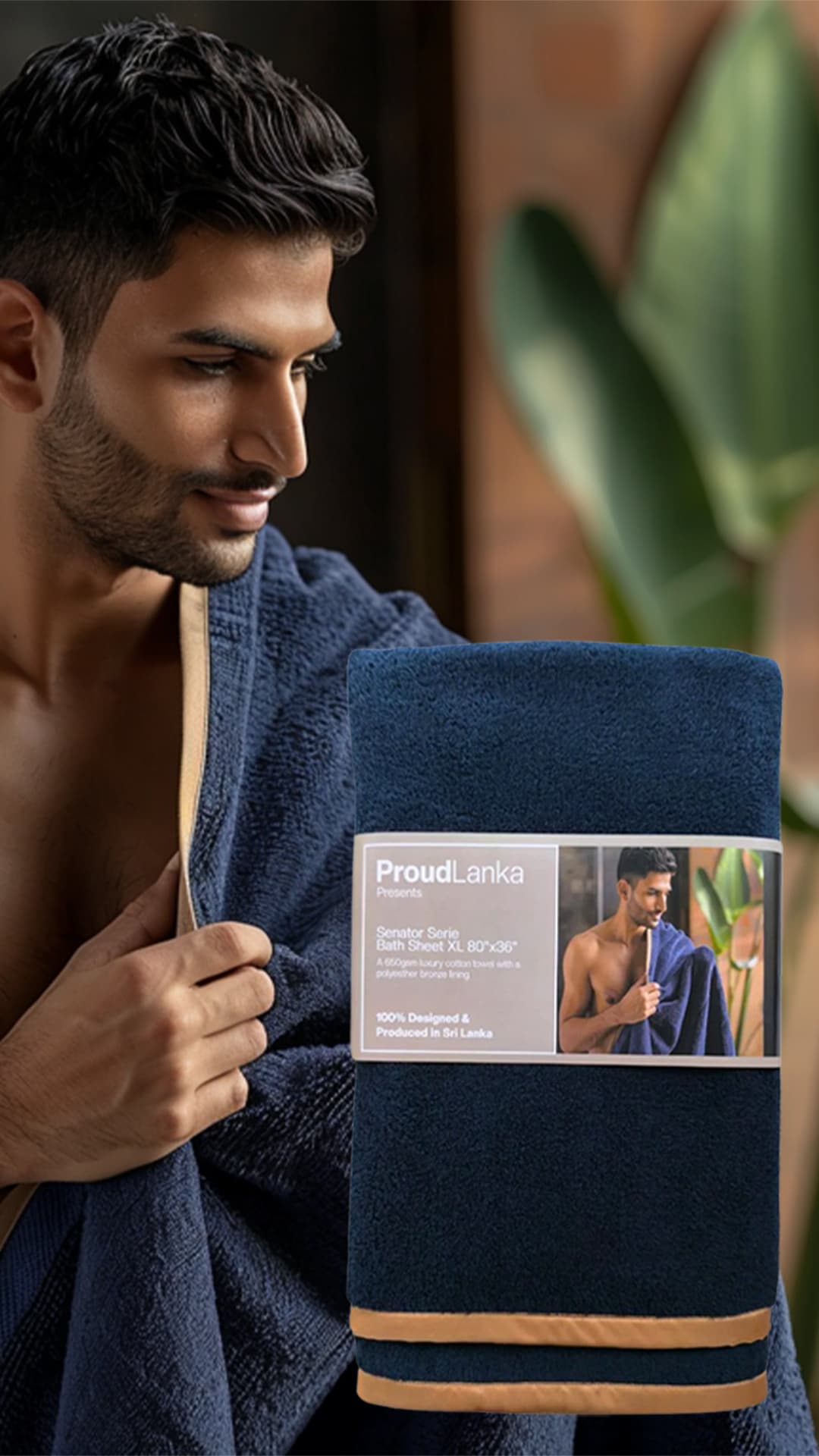 Senator Series - Bath Sheet XL 80"x36" - Navy
